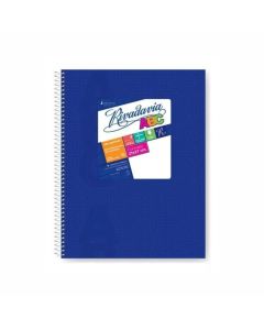 Cuaderno A4 Espiralado ABC 60 Hojas Rayadas Azul
