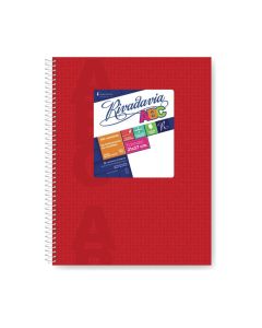 Cuaderno N°3 60hojas Cuadriculado ABC Rojo Araña