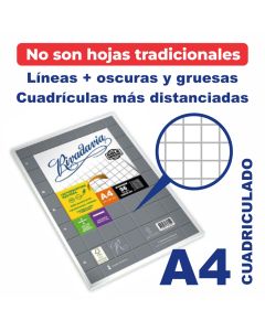 Rep A4 Aula Universal 96 hojas cuadriculadas