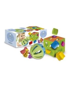 Didactico 3en1 sonajero,cubo y llavero encastre