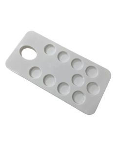 Paleta pintor plastica 10 cavidades