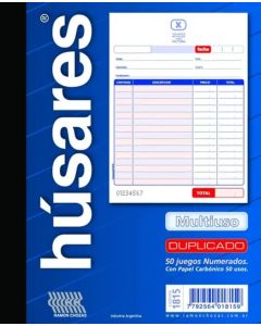 Recibo Multiuso Duplicado grande 1815