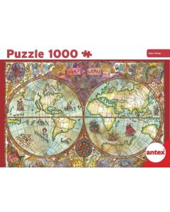 Puzzle 1000 piezas mapa vintage
