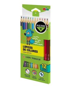 Lapices de colores largos x12 unidades