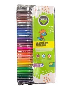Marcadores escolares x30 unidades