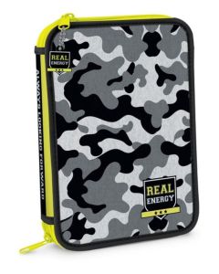 Cartuchera 2 pisos Real Energy Camuflada