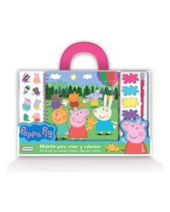 Maletin para crear y colorear Peppa Pig