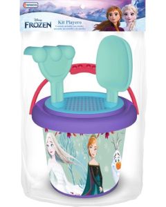 Juego de playa balde con palita frozen
