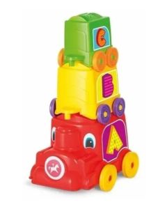 Locomotora animada didactico apilable