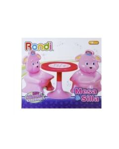 Juego De Mesa Y Silla Girl Rosa (3129)
