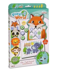 Juego Play World Tateti + Puzzle