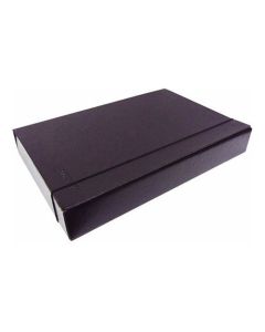 Carpeta caja archivo OFICIO fibra negra 8 cm.
