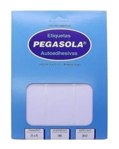Etiqueta Pegasola N°3030 x 30 planchas