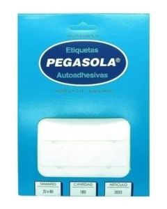 Etiqueta Pegasola N°3033 x 30 planchas