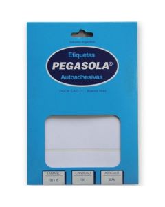 Etiqueta Pegasola N°3036 x 30 planchas