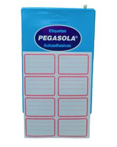Etiqueta Pegasola N°3233 Escolar Roja x 30 planchas
