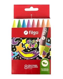 Crayones fluo x8 unidades