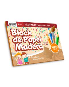 Block de dibujo N°5 papel madera