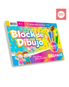 Block de dibujo N°5 Degrade 'tipo el nene'