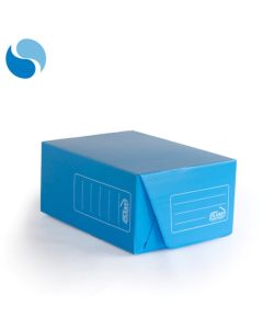 Caja Archivo plastica p/ armar Azul 12cm
