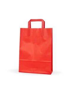 Bolsa de Papel Rojo 22x30 cm