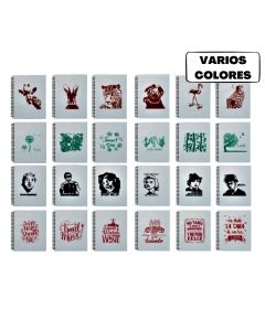 Cuaderno espiralado 80 hojas lisas papel ecologico