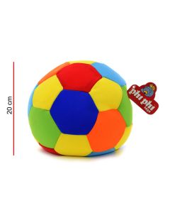 Peluche pelota multicolor 20 cm.