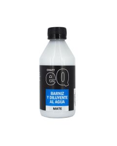 Barniz diluyente al agua mate 250 cc.