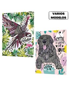 Carpeta 3 Solapas+Elastico Oficio Animal art 'varios modelos'