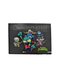 Carpeta 3 Solapas N°6 +Elastico Zombie Infection Carton Plastificado