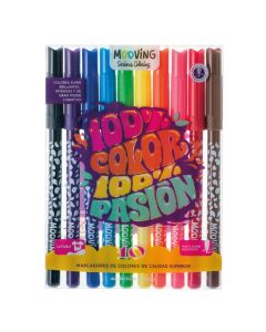 Marcador 100% color 100% pasion x10 unidades