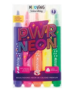 Resaltadores PWR Neón x5 Unidades