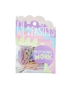 Paper Clips 32mm. colores pastel 60 unidades