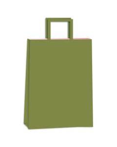 Bolsa de papel verde cardamomo 30x12x41 cm.