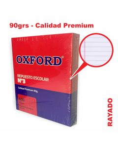 Repuesto N°3 400 hojas Rayadas 90 gr. OXFORD