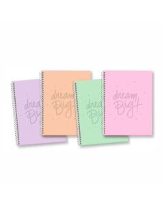 Cuaderno A4 96 Hojas Rayadas Pastel