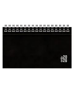 Agenda 2026 Semanal 16,5x9,5 Uomo Black