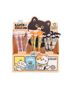 Lapiz con goma Cat like Fish