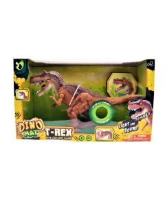 Dinosaurio T-Rex Dino Mat con luz y sonido