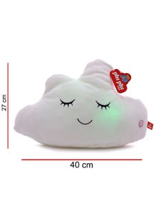 Peluche nube con luz 40 cm.