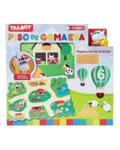 Didactico piso de goma con autito