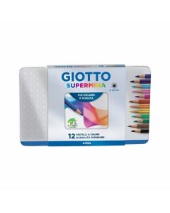 Lapices de colores Largos Supermina LATA x12 unidades