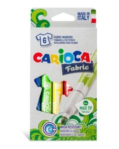 Marcadores textil fabric x6 unid.