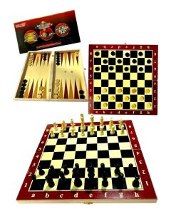 Ajedrez/Damas/Backgamon Madera