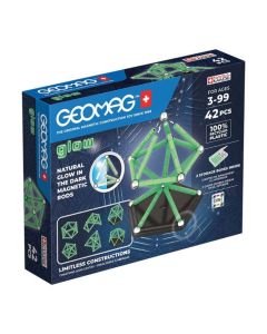 Juego De Construccion Magnetico Geomag Glow 42 Piezas
