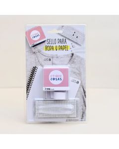 Sello para ropa y papel