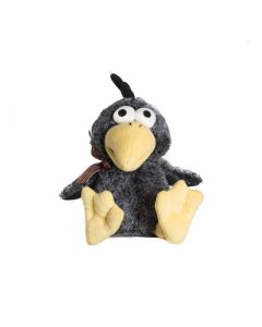 Peluche Maxtouys Ulmo pajaro ave cuervo sentado gris 32cm