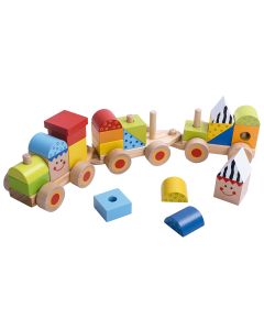 Didactico Tren Apilabley Encastre de Madera