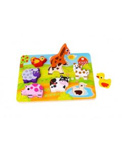 Puzzle Encastrable Granja de Madera