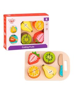 Frutas de madera 10 piezas cutting fruits